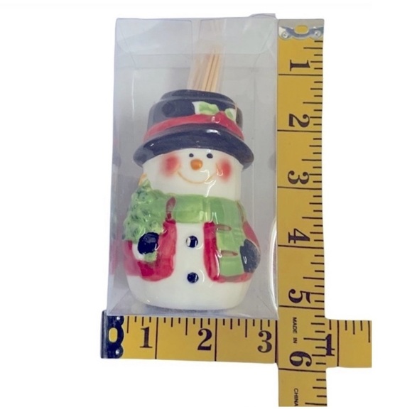 Christmas Snowmen Kitchen Set Hand Painted Ceramic Accessories 4 Holiday Pieces - Picture 8 of 16